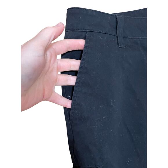 BYLT Black Classic Chino Pants Straight Leg Stretch Flat Front Everyday Men's M - Picture 2 of 6